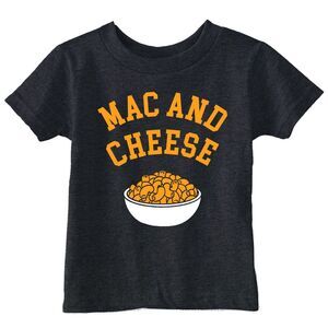 Toddler Funny T Shirts Mac And Cheese Sarcastic Dinner Tee For Young Kids